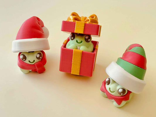 Festive Frog Bundle – Holiday Clickers Full of Cheer