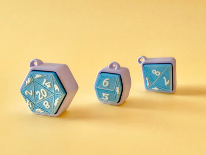 Dice Bundle – Clickable D20, D8, & D6 for Every Adventurer