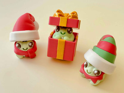 Festive Frog Bundle – Holiday Clickers Full of Cheer