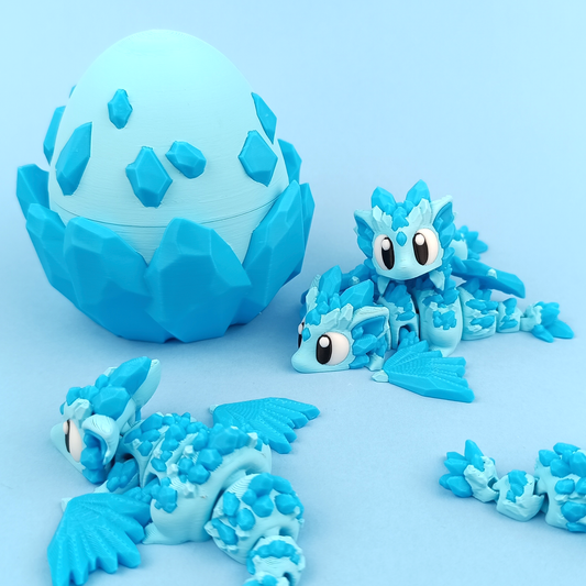 Crystal Dragon & Egg Set