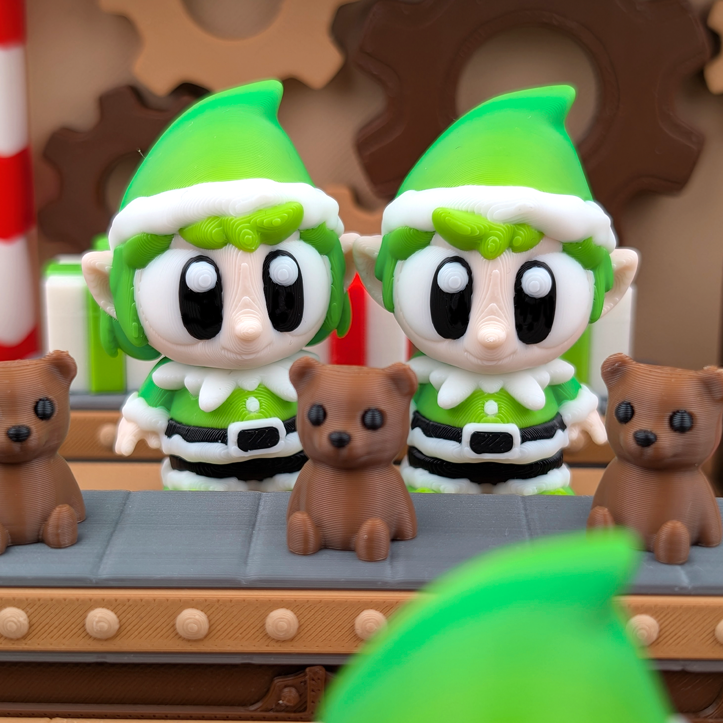 Elves Santa’s Workshop Scene