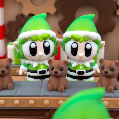 Elves Santa’s Workshop Scene