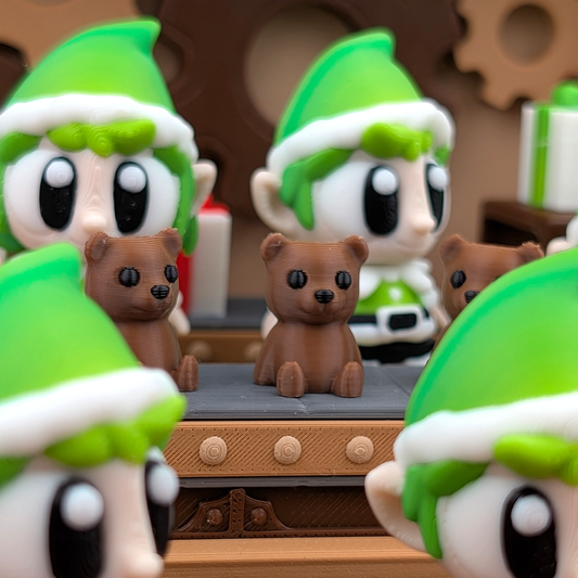 Elves Santa’s Workshop Scene