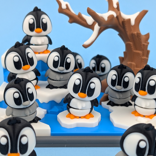 Penguins (with optional Winter Ice Scene)