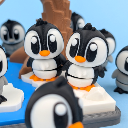 Penguins (with optional Winter Ice Scene)
