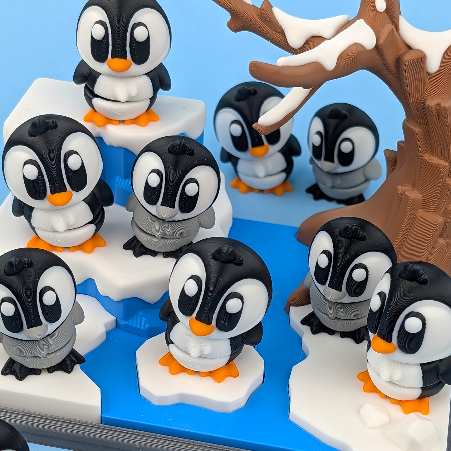 Penguins (with optional Winter Ice Scene)